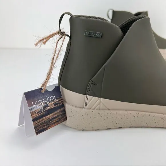 NWT Kastel Røros mud waterproof green rainboots Size 6