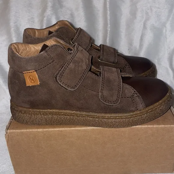 NWT NATURINO ALBUS VL Leather and suede sneakers in Brown