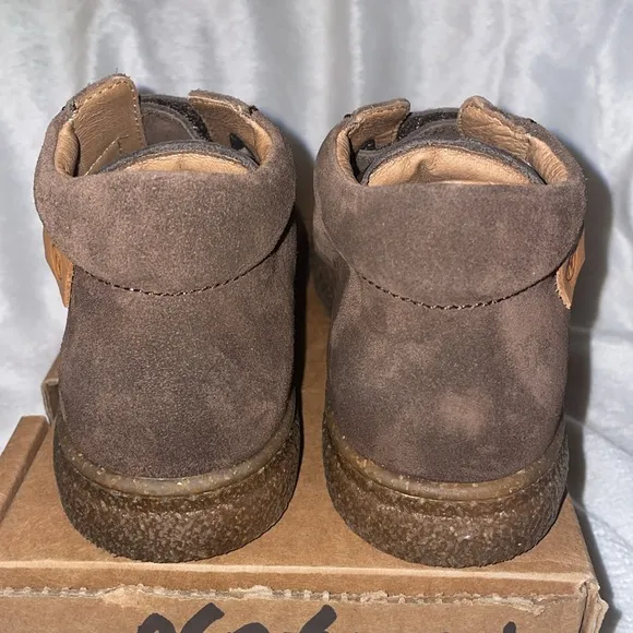 NWT NATURINO ALBUS VL Leather and suede sneakers in Brown