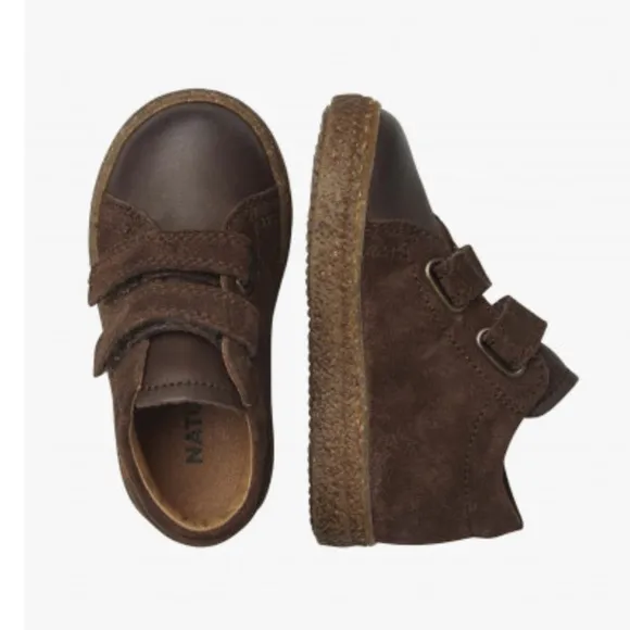 NWT NATURINO ALBUS VL Leather and suede sneakers in Brown