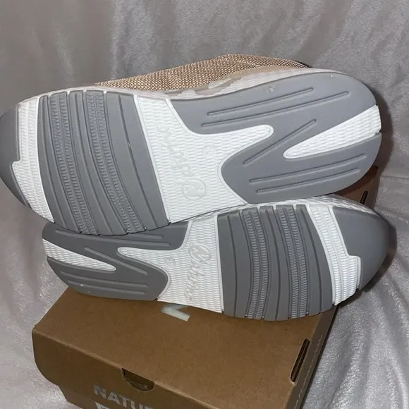 NWT NATURINO JESKO 2 VL. Suede and technical fabric sneakers in Beige-Grey