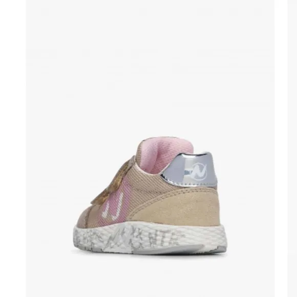 NWT NATURINO JESKO 2 VL. Suede and technical fabric sneakers in Beige-Grey