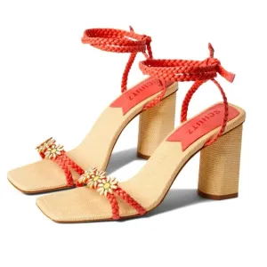 NWT Schutz Hina floral Women's Braided Strap Sandals size 7
