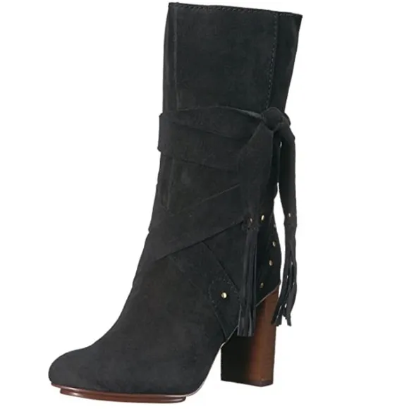 NWT See by Chloe crosta black leather boots