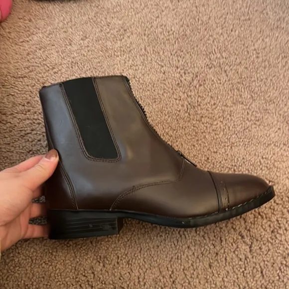 NWT Smoky Mountains Brown Leather Horseback Riding Boots Woman’s Size 7
