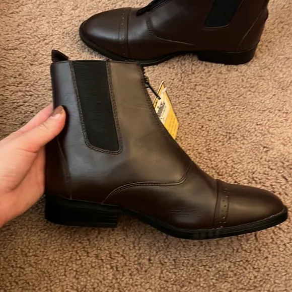 NWT Smoky Mountains Brown Leather Horseback Riding Boots Woman’s Size 7