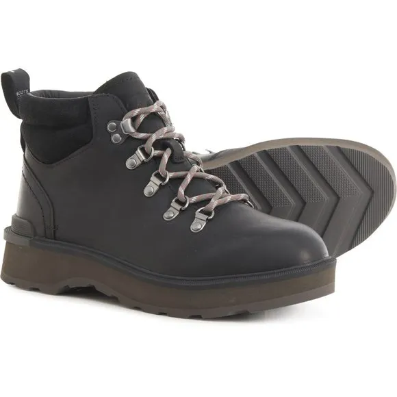 NWT Sorel Hi-Line Chelsea hiking Boots - Waterproof, Leather Black, Jet 663sn
