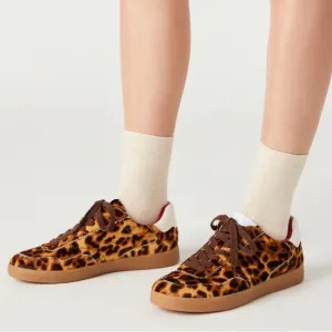 NWT Steve Madden Braxton Leopard Print Retro Sneakers Sz 7M