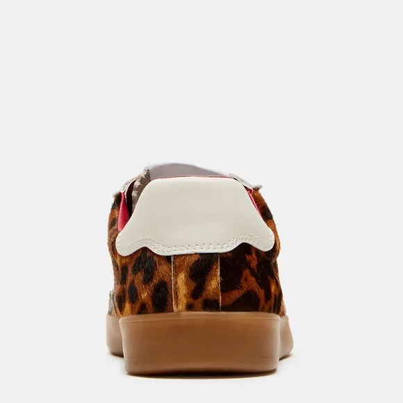 NWT Steve Madden Braxton Leopard Print Retro Sneakers Sz 7M