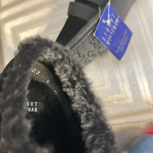 NWT Stuart Weitzman Women's Warm Booties /Sneakers Size  8 M Black