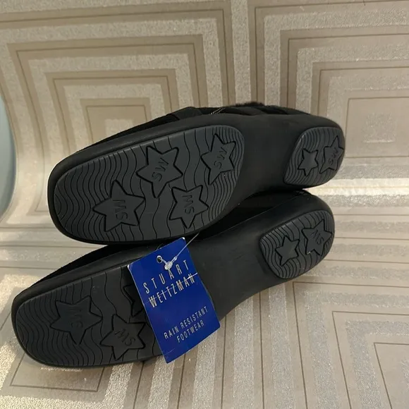 NWT Stuart Weitzman Women's Warm Booties /Sneakers Size  8 M Black
