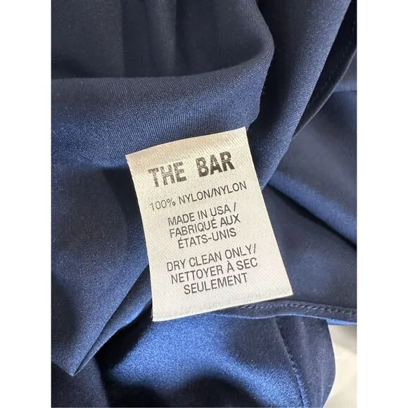 NWT The Bar Pierre Silk Satin Cowl Back Gown Size 10 $598