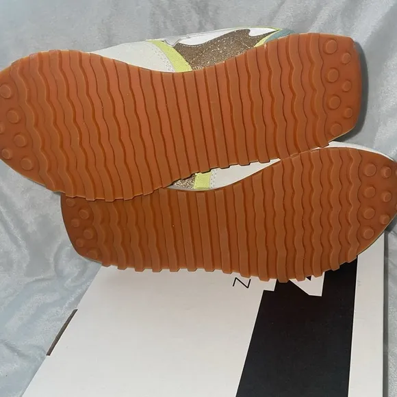 NWT W6YZ loop-w. Suede and Technical Fabric Sneakers in Green
