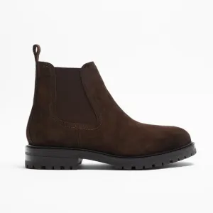 NWT. Zara Man Brown Suede Leather Chelsea Ankle Boots. Size 7.  9