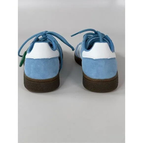 NWT Adidas Womens Suede Handball Spezial Low Top Sneakers Light Blue Size 6.5