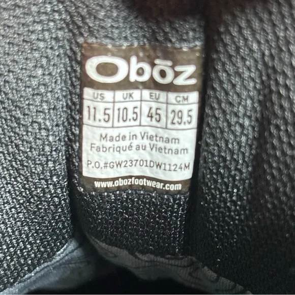 Oboz Men's Sawtooth II Mid Waterproof Hiking Boots Size 11.5