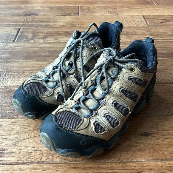 Oboz Sawtooth II Low Trail Hiking Shoes Leather Lace Up Size 9