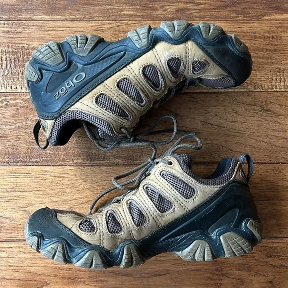 Oboz Sawtooth II Low Trail Hiking Shoes Leather Lace Up Size 9