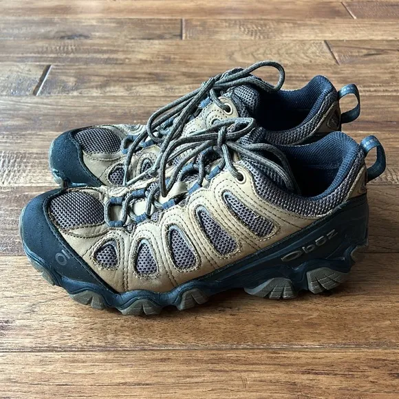 Oboz Sawtooth II Low Trail Hiking Shoes Leather Lace Up Size 9