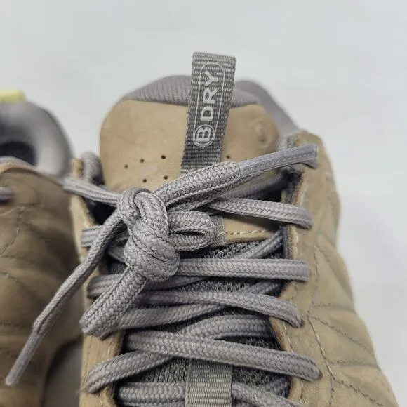 Oboz Sypes Low Leather Shoes Womens 8 Beige Waterproof Hiking Outdoor Breathable