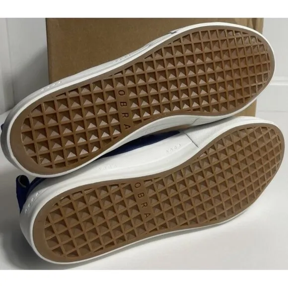 Obra Shoes Terra Canvas Low Blue/White Mens Size 8 Sneakers Made In Brazil New