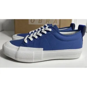 Obra Shoes Terra Canvas Low Blue/White Mens Size 8 Sneakers Made In Brazil New