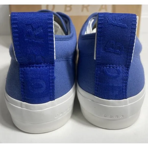 Obra Shoes Terra Canvas Low Blue/White Mens Size 8 Sneakers Made In Brazil New