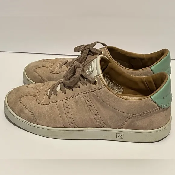 ODILE Beige Men’s Leather Sneakers by Rubirosa
