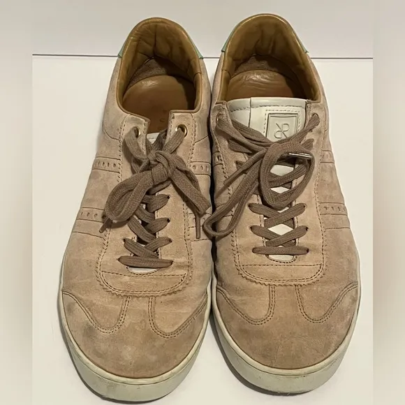ODILE Beige Men’s Leather Sneakers by Rubirosa