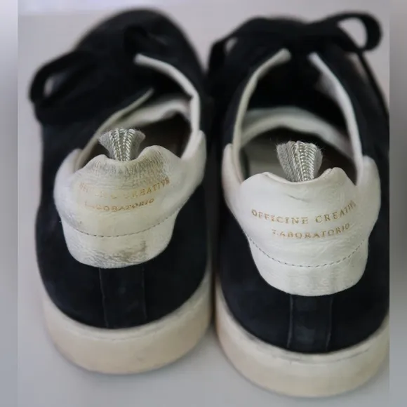 Officine Creative Kameleon Black Suede Sneakers