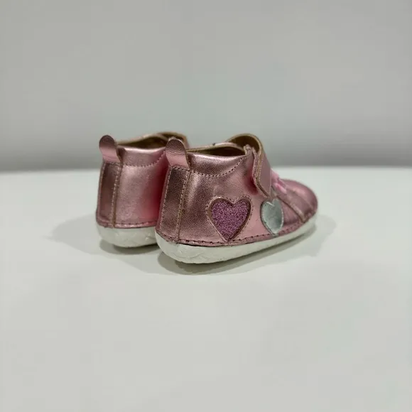 OLD SOLES GIRL'S 4097 HARPER PAVE SHOES - FUCHSIA FOIL / SILVER / GLAM ARGENT