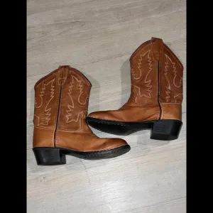 Old West Kids Tan Brown Corona Calf Leather Western Boots