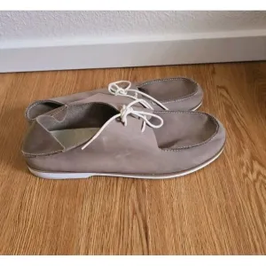 Olukai Holokai Casual Shoes Men's Size 14 Neutral Leather Laced Loafer