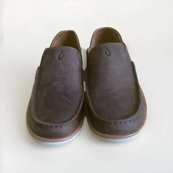 OluKai Kaila Slip On Distressed Leather Shoes Size 7 New