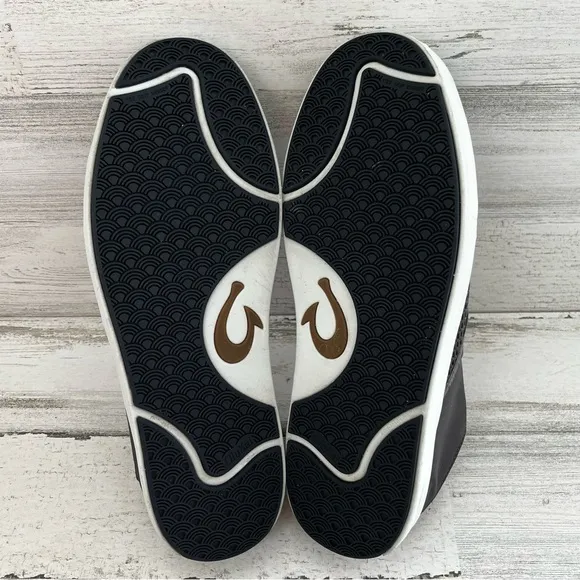 OluKai Men’s Lae’Ahi Slip On Beach/Casual Sneakers Color-Gray Size 12