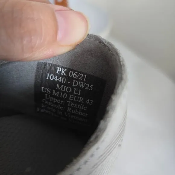 Olukai Mens Mio Li Athletic Shoes Size 10 Light Gray x Brown Breathable Mesh