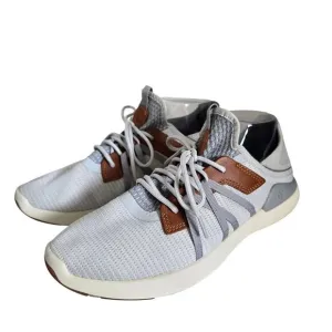 Olukai Mens Mio Li Athletic Shoes Size 10 Light Gray x Brown Breathable Mesh