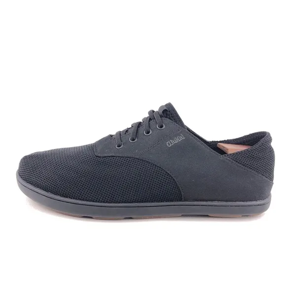 OluKai Nohea Moku Black No-Tie Shoes 9