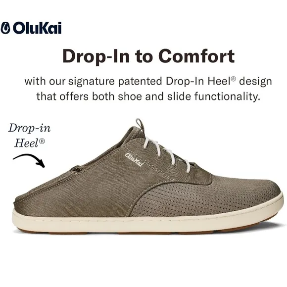 OLUKAI Nohea Moku Men's Shoes, All Day Sneakers, Size 11.5 / 11,Color: Clay/Tapa
