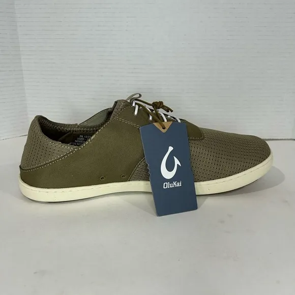 OLUKAI Nohea Moku Men's Shoes, All Day Sneakers, Size 11.5 / 11,Color: Clay/Tapa