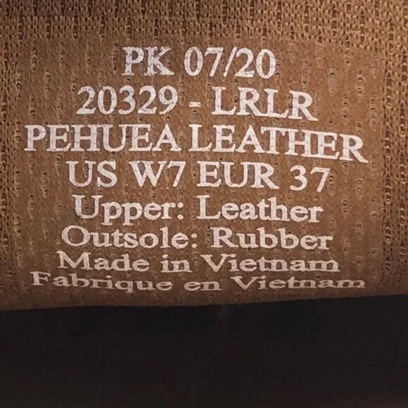 OluKai Pehuea Leather Drop Heel Slip on Shoes 7