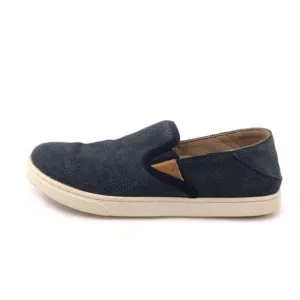 OluKai Pehuea Leather Drop Heel Slip on Shoes 7