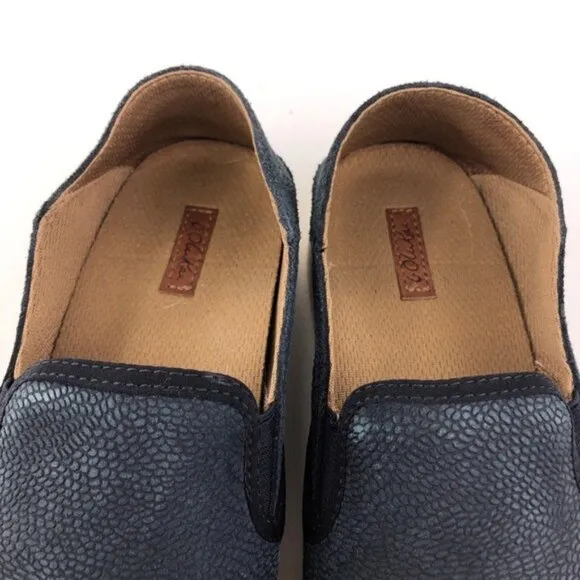 OluKai Pehuea Leather Drop Heel Slip on Shoes 7