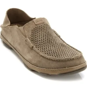 Olukai Women Moloa Kohana Leather Loafer Slip on shoes sz 10.5