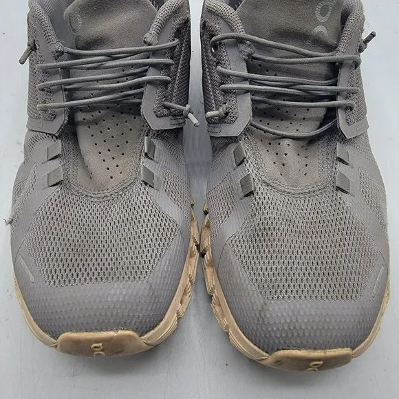 ON Cloud 5 Zinc Shell Womens 7 Gray Athletic Shoes Lightweight Breathable
