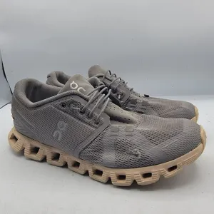 ON Cloud 5 Zinc Shell Womens 7 Gray Athletic Shoes Lightweight Breathable