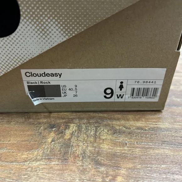 ON Cloud Running Brand Cloudeasy Black Rock Women's Shoes‎ Size 9 w/ Box READ