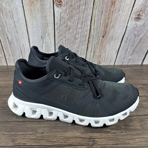 On Cloud X3 AD Running Shoes Women's Sz 8 Black White (VGC)