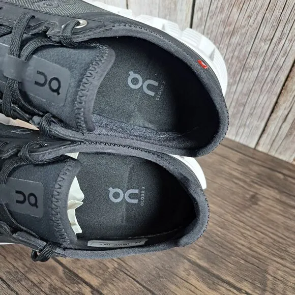 On Cloud X3 AD Running Shoes Women's Sz 8 Black White (VGC)