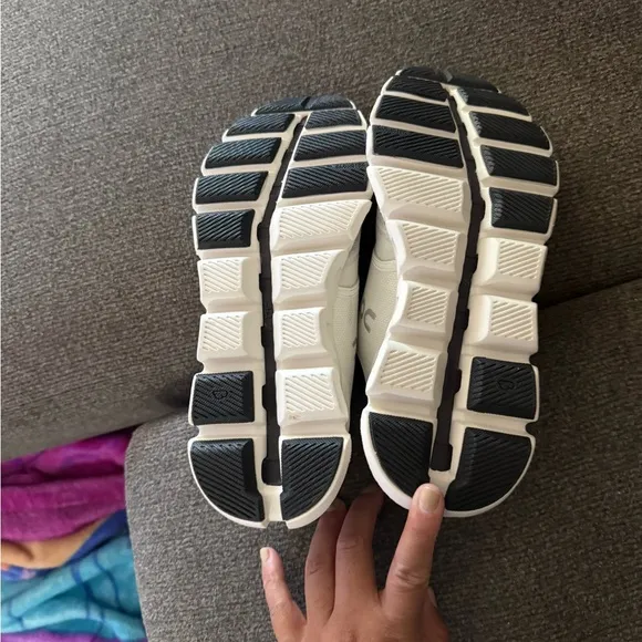 On Running women  White Athletic Shoes size 8